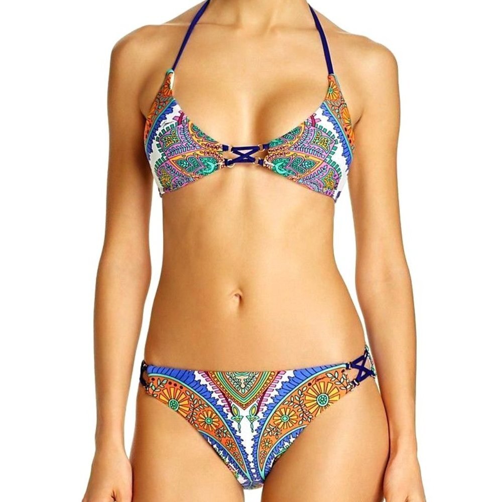 Trina Turk Pacific Paisley Top & Bikini Bottom Set